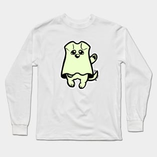 Little Ghost Dog Waves Hi Long Sleeve T-Shirt